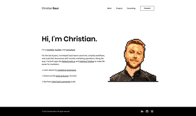 Simplifying My Personal Website: A Minimalist Approach branding design minimal website