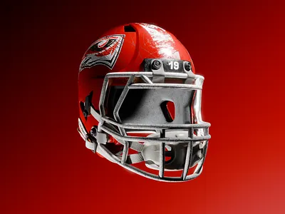 FA Helmet 3d design 3d product animation blender football helmet product red