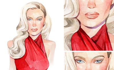 Fashion Illustration watercoloring