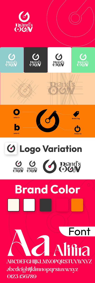 Logo Design & Brand Guideline brand guildeline . branding illustration logo design