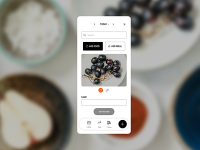 Food diary mobile app app appdesign design foodapp mobileapp ui ux uxui uxuidesign