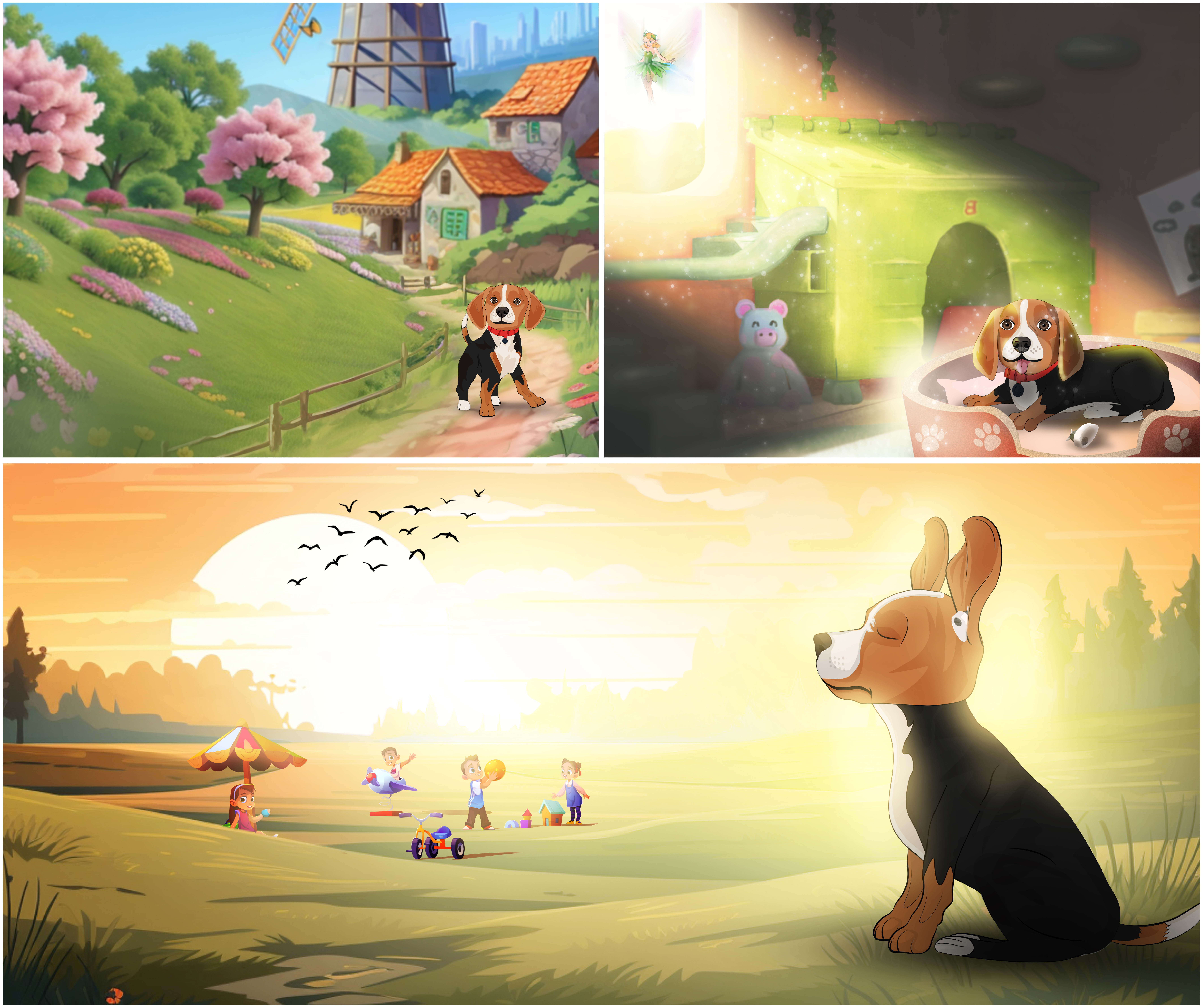 Beagle's Journey Illustrations animation art characterdesign creativity design ebook graphic design illustration storyboard