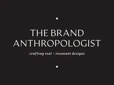 The Brand Anthropologist brand design branding design graphic design logo design website design