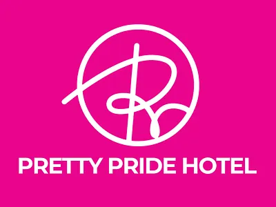 Pretty Pride Hotel Logo Design branding design graphic design illustration logo typography vector