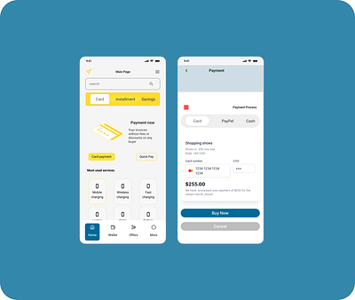 Payment Services App 💵 design figma logo mobile app motion ui ui ux ux