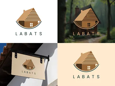 Labats House Logo | Building Group | House rent logo | Minimalis architecture brand identity design branding building construction design graphic design home interiordesign logo logo design photography