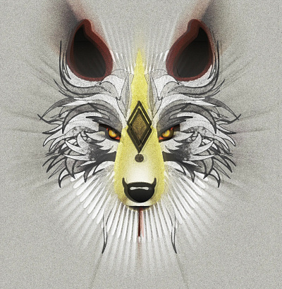 Sixth :: [in]complete doodle illustration noise shunte88 vector wolf wolfie wuluf