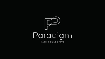 Paradigm Hair Collective art direction branding design graphic design hair logo hair salon identity branding logo salon branding salon logo stylist logo