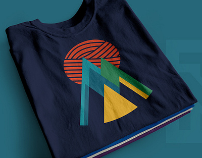 Rising Sun | T-Shirt Design Concept brand identity branding clothing clothing design concept design design concept graphic design graphic tees illustration landscape logo mountains shirt sun design sweater t shirt design tee design