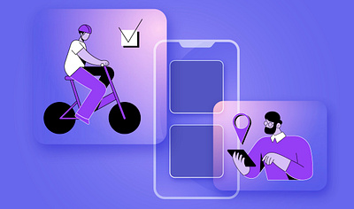 Vector web/app illustrations graphic design motion graphics ui