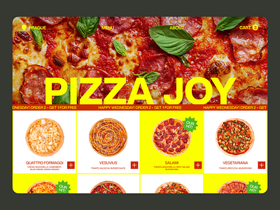 Pizza Delivery website concept design hero section pizza pizza delivery typography web web design website