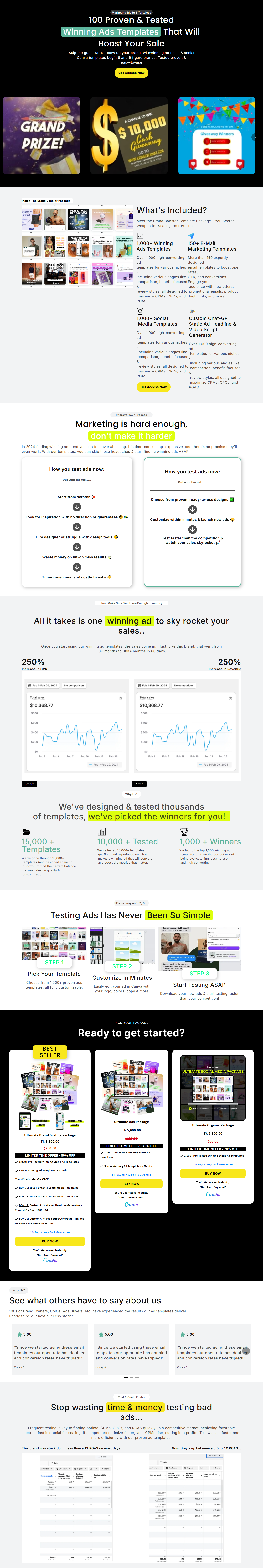Example of Shopify Landing Page Using Pagefly Replo