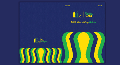 Fine Margins 2014 World Cup Magazine 2014worldcup bookdesign branding brasil2014 brazil2014 design football graphic design illustration logo magazine sport typography worldcup zine