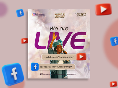 We are Live design graphic design inspiration live socials ui we are live