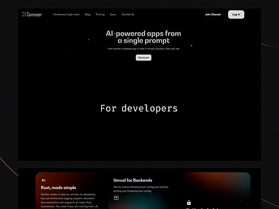 Comseer Landing Page ai powered ai app development design digital illustration innovation landing page platform rapid development software development tech ui ui design user experience user interface ux ux design uxui uxui design visual design