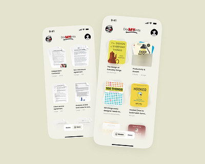 My Documents App app cloud concept document drive illustration ios ui ux