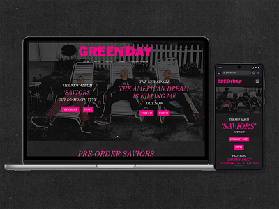 Green Day, Saviors branding graphic design ui