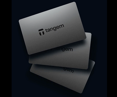 Tangem Wallet Motion Graphic 3d animation