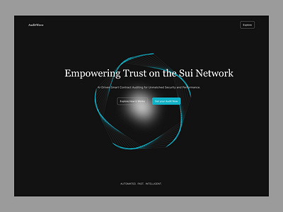 AuditWave Hero Section design ui ux