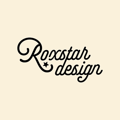 Freelance Designer logo and brand - Roxstar Design branding graphic design logo typography