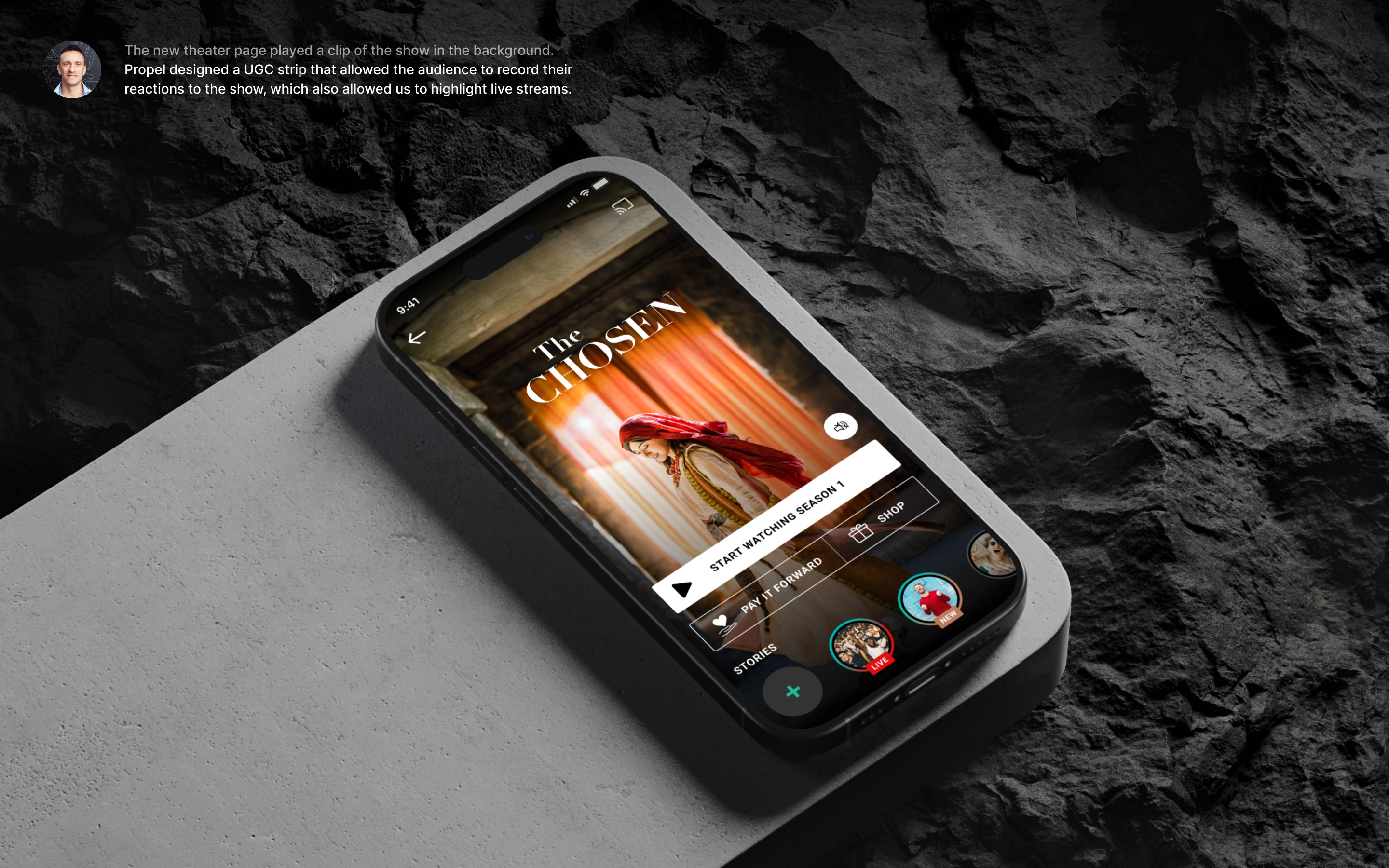 Example of Angel Studios - mobile app