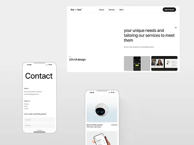 The-Few Website app branding logo service ui web