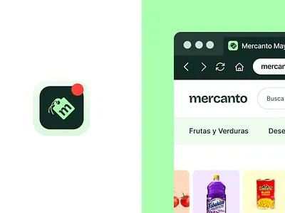 Mercanto - Web app colors green web