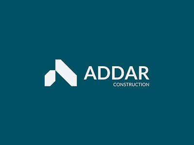 LOGO - ADDAR addar brand branding building company construction home house letter a logo real estate