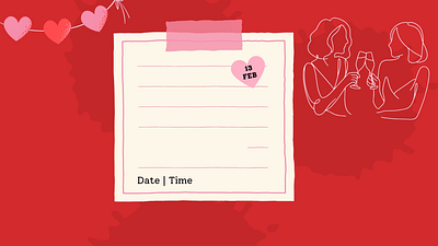 Galentine's Day Animated Template Finch animated calendar canva design finch galentines day graphic design motion graphics presentation