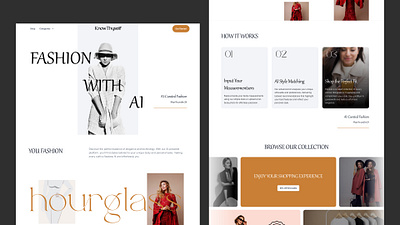 KnowThyself fashion landingpage luxury websitedesign