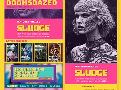 Digital Magazine UI design graphic design ui web design