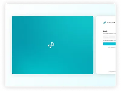 AI Medical Health App - HealthSync AI admin ai artificial intelligence branding chat page chatbot clean dashboard data table desktop app drawer health login medical app minimalist design onboarding splashscreen unique warm web app