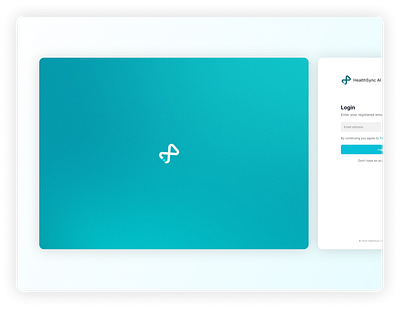 AI Medical Health App - HealthSync AI admin ai artificial intelligence branding chat page chatbot clean dashboard data table desktop app drawer health login medical app minimalist design onboarding splashscreen unique warm web app