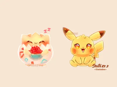 Pokemon Fanart by sailizv.v adorable adorable lovely artwork concept creative cute art design digitalart illustration