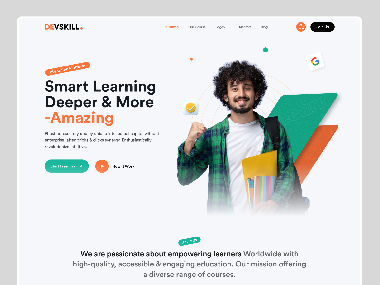 Example of Website Design Concept