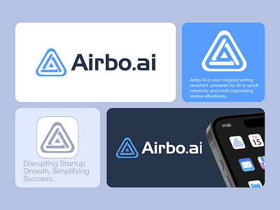 Airbo.AI Logo Design ai brand identity branding creative logo cryptocurrency design finance gradient logo intelligence logo logo design logo designer logo gird logo inspirations modern logo monogram nft servies tool visual identity project