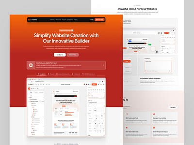 Codebler - AI Website Builder Landing Page ai landing page ai tools app builder bento grid builder clean design landing page landing page builder no code no code platform saas ai saas builder ui uiux ux web builder website