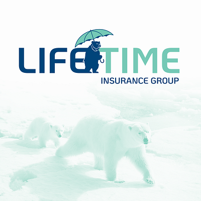 Lifetime Insurance Group adobeillustrator bear brand brand design branding design graphic design illustration insurance logo umbrella