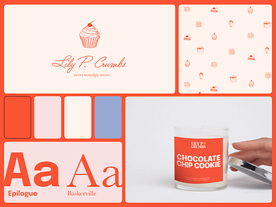 Lily P Crumbs Rebrand brand branding graphic design logo mood board motifs product design rebrand