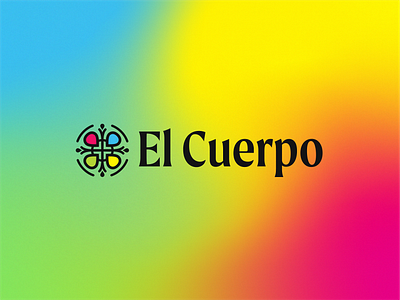 El Cuerpo logo branding bright colors logo spanish