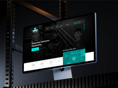 esports team website counterstrike esports ui web design webdesign