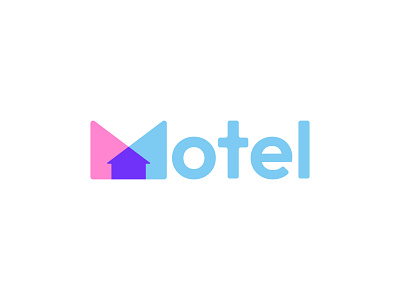 logo design for motel finding and booking app app logo booking brand identity branding creative logo flat for sale hotel illustration location logo logo design minimal modern logo motel overlapping logo print unused logo vector