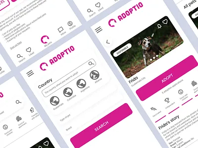 Adoptio App UX Design adopting adoption app branding user experience ux design