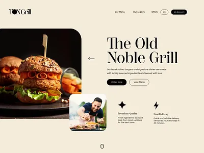 The Old Noble Grill - Where Tradition Meets Modern Vibes branding design graphic design illustration logo ui ux uxdesign vector