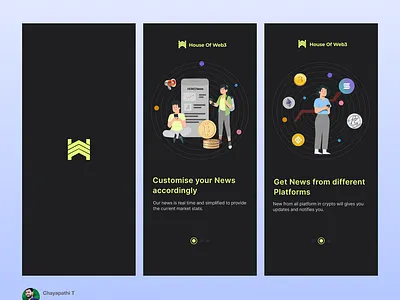 House of Web3 Splash screens 3d animation app branding concept ui crypto design graphic design illustration inspirations logo motion graphics ui user flow user interface userexperiencedesign userextentions userinteraction design usermaps ux