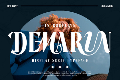 Demarun Font design font fonts letteing typeface