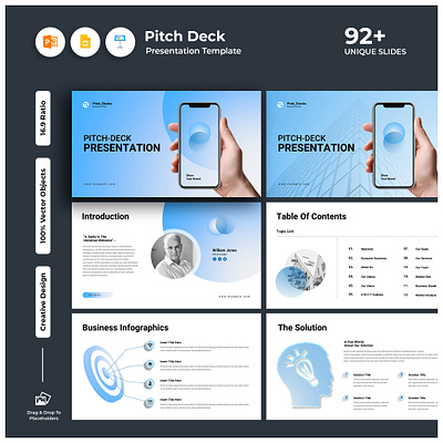 Pitch Deck Presentation Template branding business deck business presentation business proposal busuness clean company profile corporate corporate business creative presentation design graphic graphic design infographic minimalist modern pitch deck pitch deck presentation powerpoint presentation