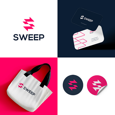 Sweep Logo Design arrows brand identity branding company creative design graphic design innovation letter s logo minimal negative space redesign software techno technology typography vector visual identity