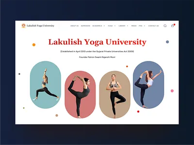 Yoga University cleanui college website creative design education website educationalplatform figmadesign minimaldesign onlinelearning spiritualeducation student ui uiux design userexperience userinterface visual design website websitedesign yoga education yoga university yogawebsite