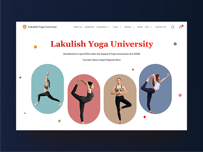 Yoga University cleanui college website creative design education website educationalplatform figmadesign minimaldesign onlinelearning spiritualeducation student ui uiux design userexperience userinterface visual design website websitedesign yoga education yoga university yogawebsite